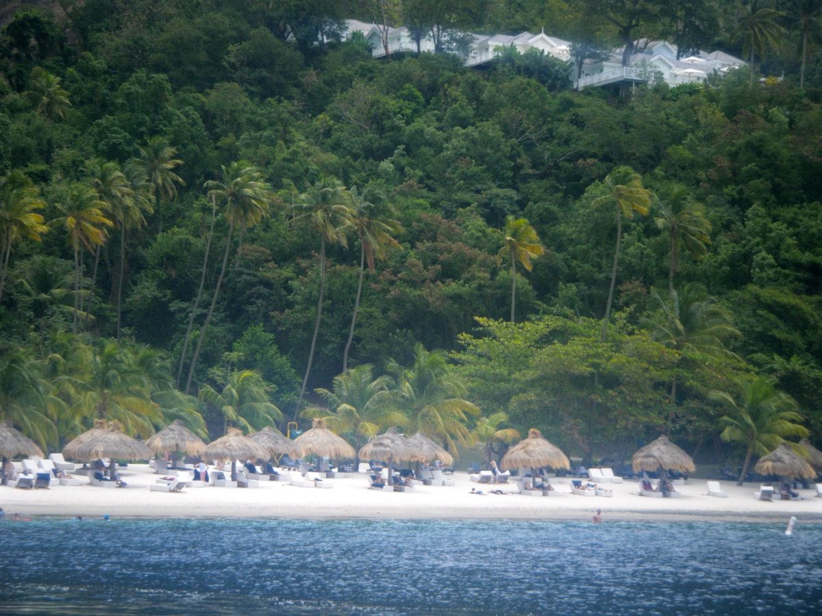 Beach below...Villas above