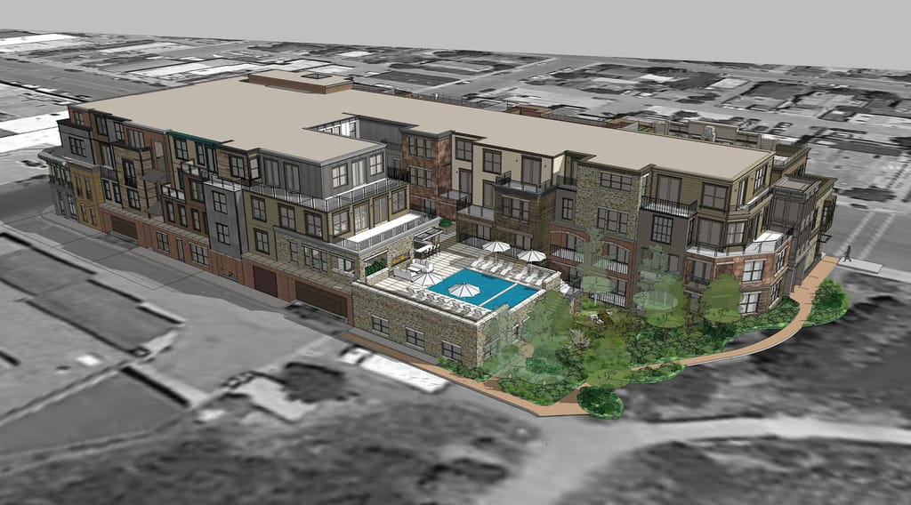 Rendering of Hotel Ajax, Telluride