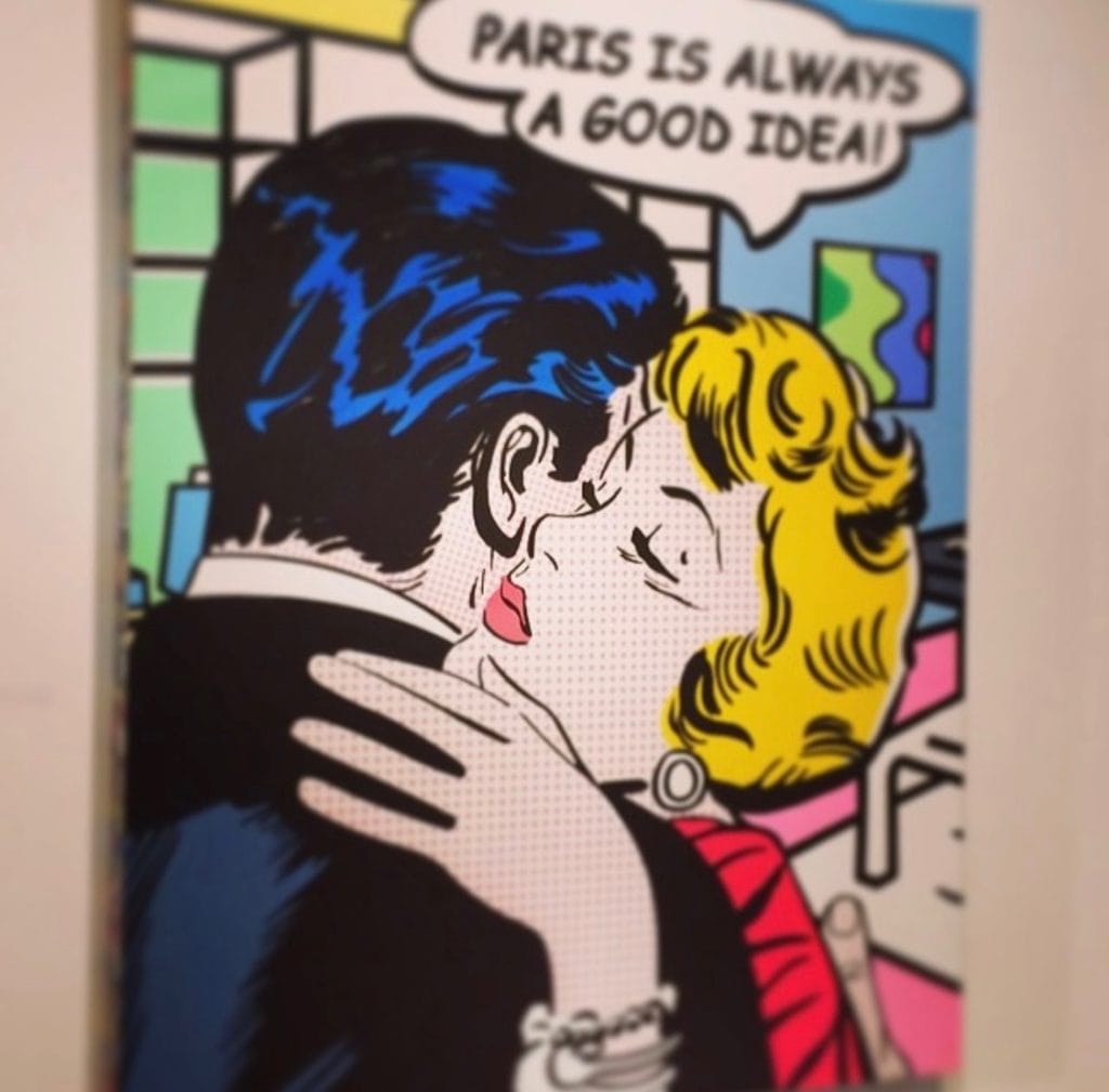 Postcard that says "Paris is always a good idea!"